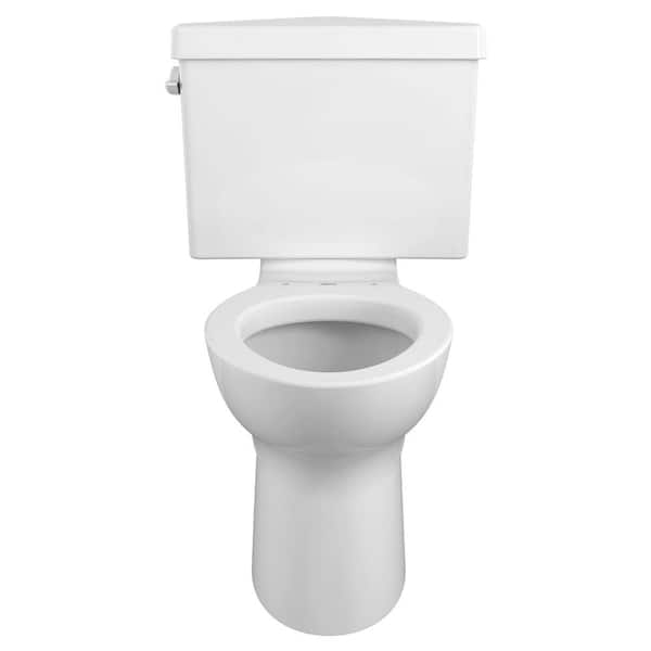American Standard Cadet 3 Powerwash Triangle Tall Height 2-Piece 1.6 GPF Single Flush Elongated Toilet in White, Seat not Included
