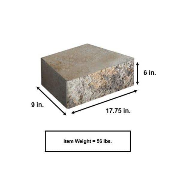 BELGARD Diamond 9D 6 in. H x 17.75 in. W x 9 in. D Victorian