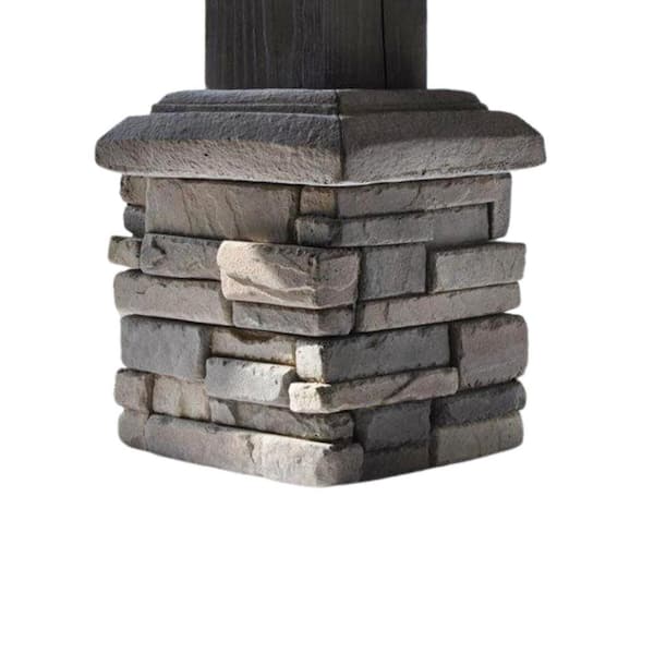 M-Rock P-Series 6 x 6 Clover Dale Ledge Post Surround Concrete Stone ...