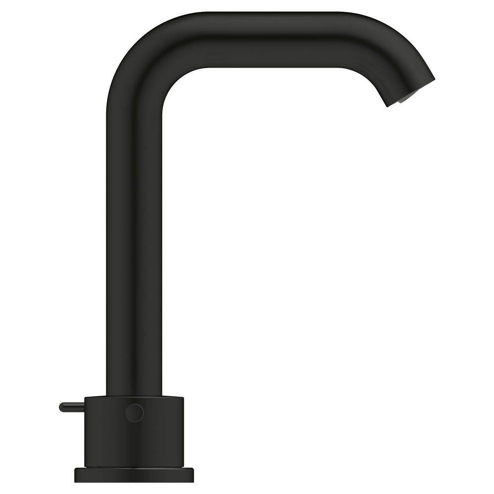 Matte Black Modern Widespread Bathroom Faucet with Lever Handles