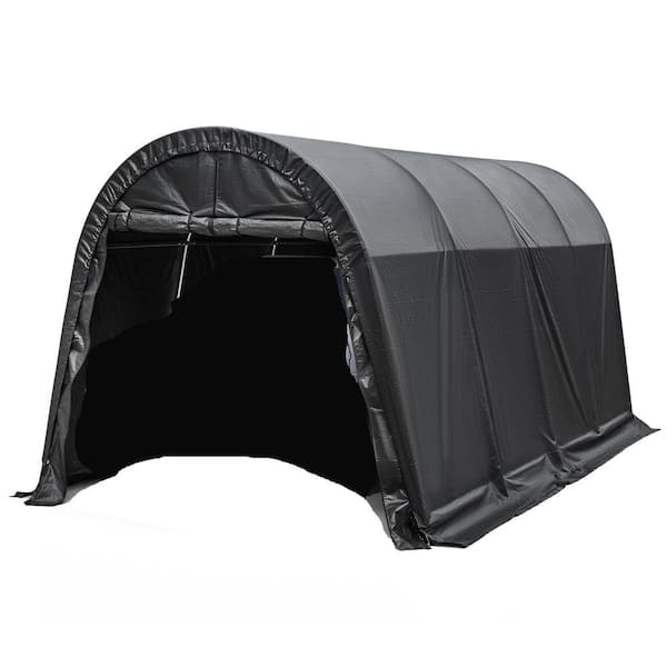 Unbranded 10 ft. x 20 ft. Portable Garage with Metal Frame, Anti-Snow Carport Storage Shelter