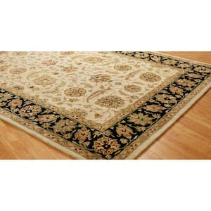 Ivory/Black 10 ft. x 13 ft. 6 in. Area Rug