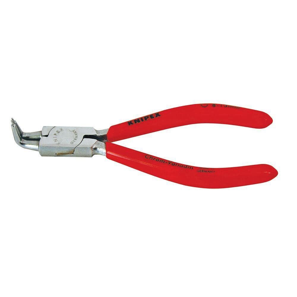 KNIPEX 5-1/4 in. Circlip Snap-Ring Pliers-Internal 90-Degree Angled Chrome  Forged Tip Size 1 44 23 J11