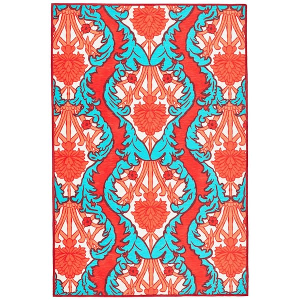 DASH & ALBERT Firenze Machine Washable Multi 3 ft. x 5 ft. Indoor Area Rug