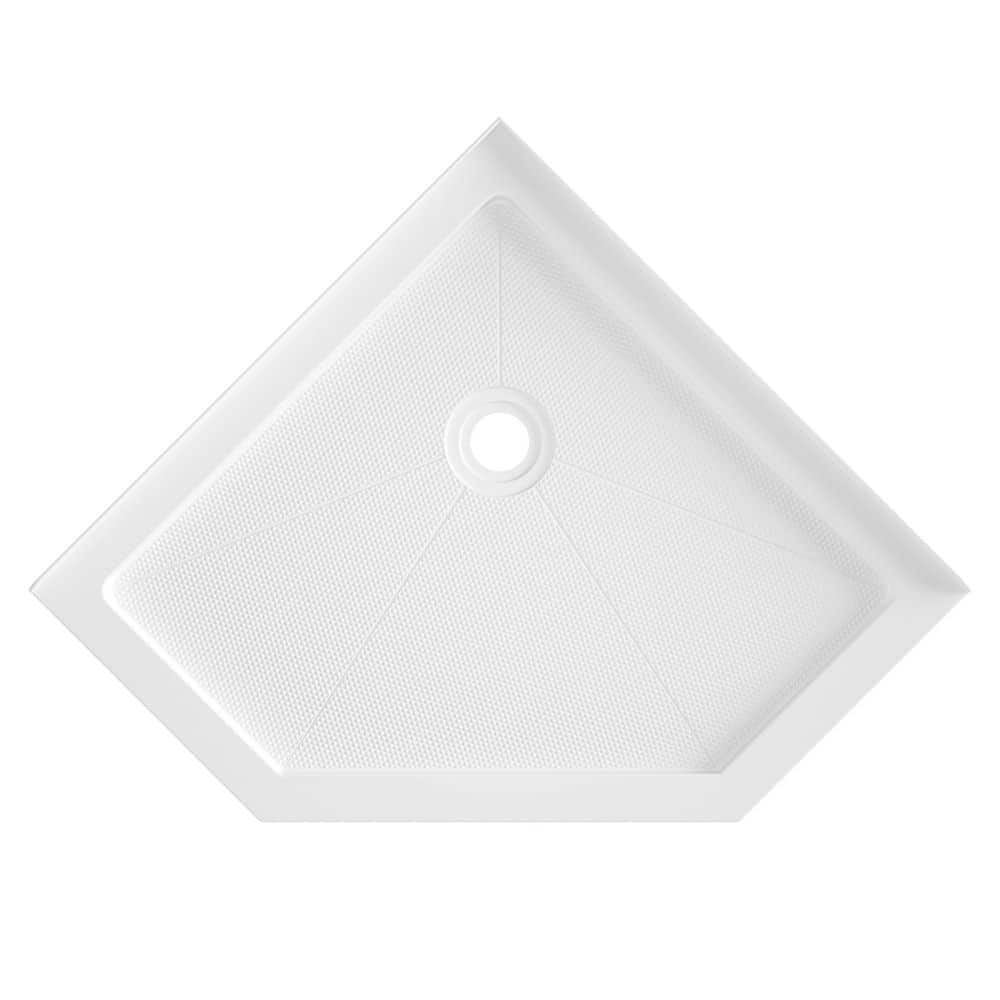 White 36" x 36" Neo-Angle Acrylic Shower Base