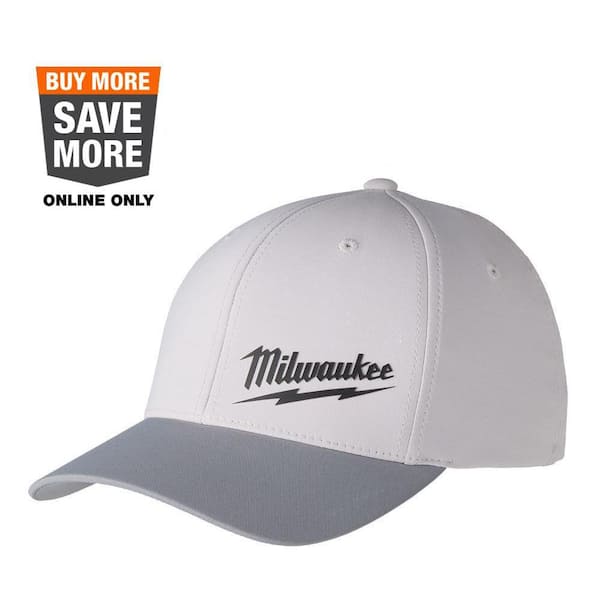 Milwaukee Large/Extra Large Gray WORKSKIN Fitted Hat