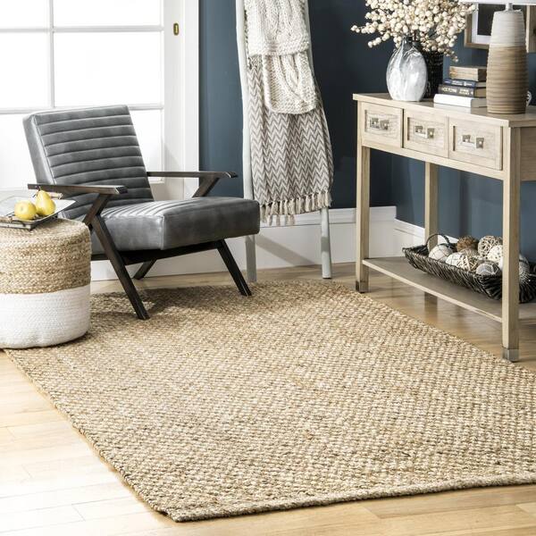 Nuloom Christine Casual Jute Neutral 5, Neutral Area Rugs