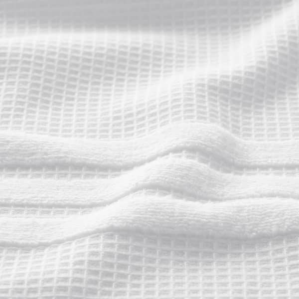 The Company Store Legends Hotel Waffle White Solid Cotton 2-Piece Wash Cloth