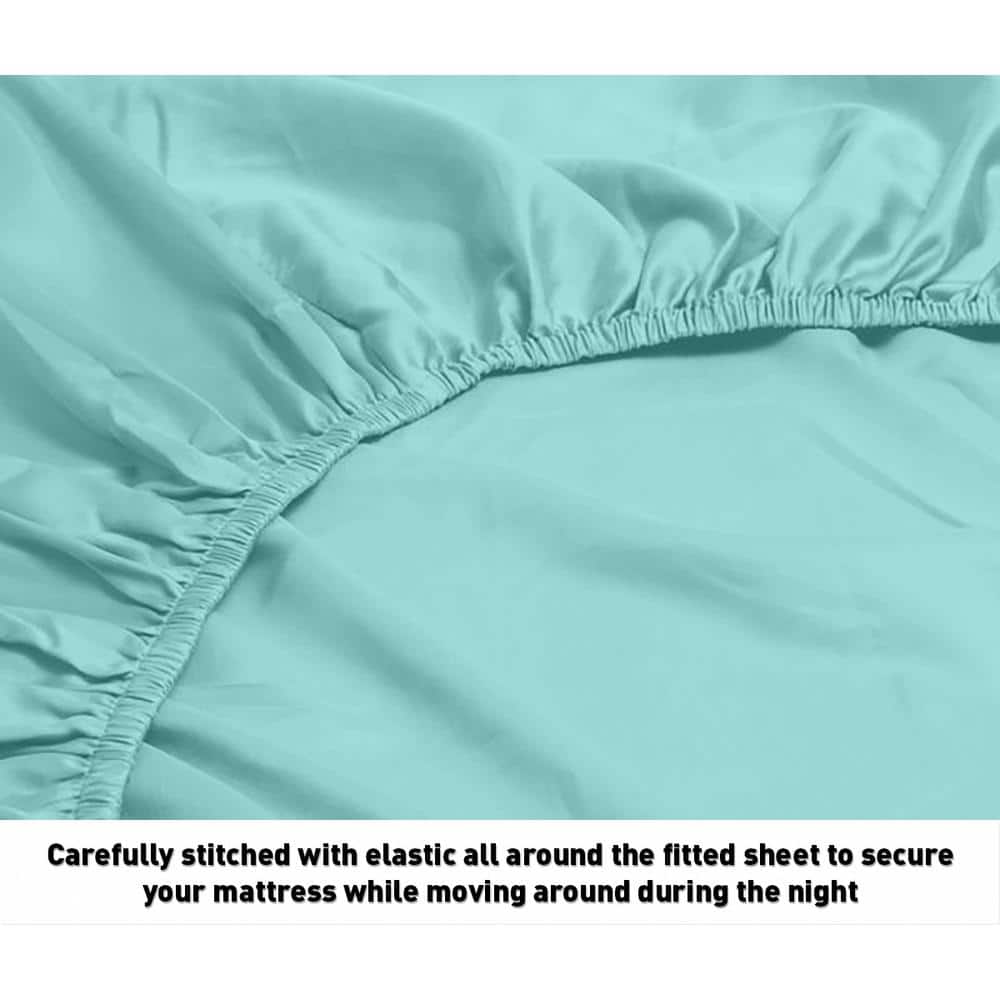 Aqua Twin 1000 Thread Count Egyptian Cotton Sheet Set