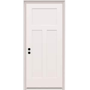 32 in. x 80 in. Craftsman Right-Hand Primed Composite 20 Min. Fire-Rated House-to-Garage Single Prehung Interior Door