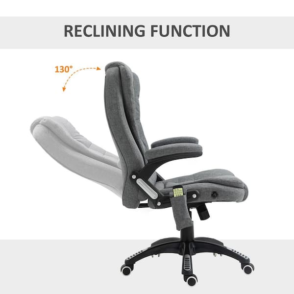 Vinsetto Ergonomic Chair, 6 Point Vibrating Massage Office High Back Chair