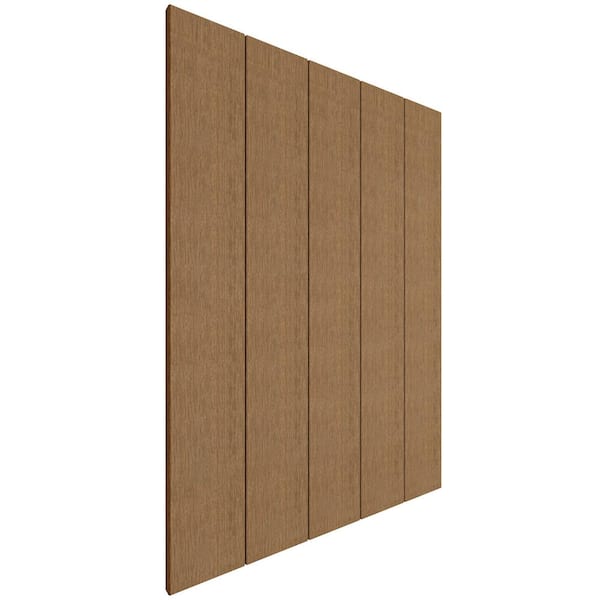 NewTechWood 1/2 in. x 3-1/2 in. x 5-3/4 ft. Peruvian Teak Flat Top Composite Fence Picket (10-Pack)