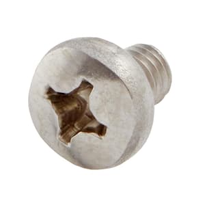 M6 x 8mm Hex Head Screw Bolt, Fully Threaded, Stainless Steel 18-8, Plain  Finish, Quantity 25