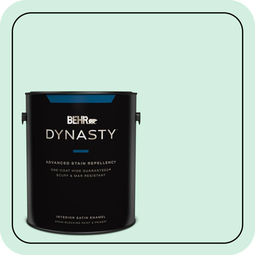 1 gal. #480C-2 Pastel Jade Satin Enamel Interior Stain-Blocking Paint & Primer price history on PriceWatchPro
