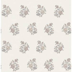 Purple Overbrook Plum Bouquet Toss Wallpaper Sample