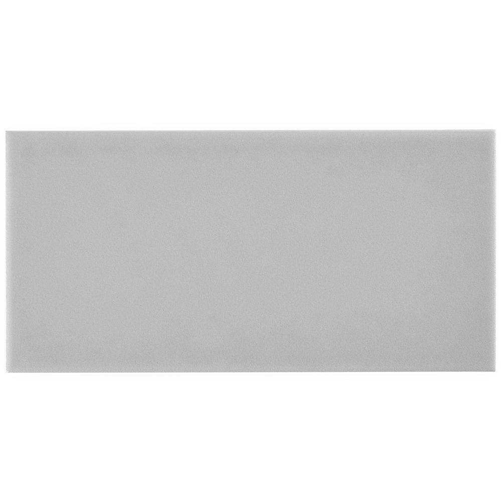 Tarin Gray Matte Ceramic 4" x 8" Subway Tile