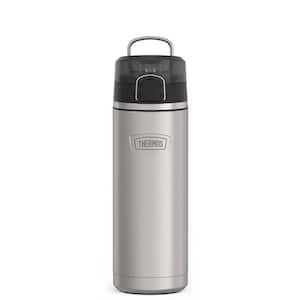 24 oz. Matte Gray Stainless Steel Water Bottle w/Spout