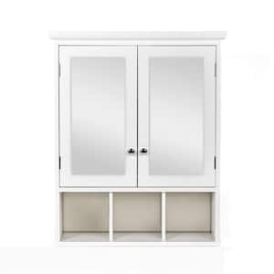 24.75 in. W x 30.25 in. H Rectangular MDF Medicine Cabinet with Mirror