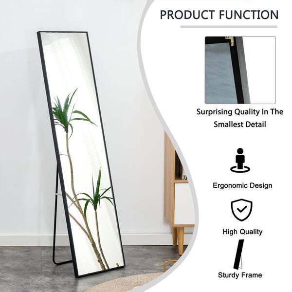 Free standing on sale black mirror