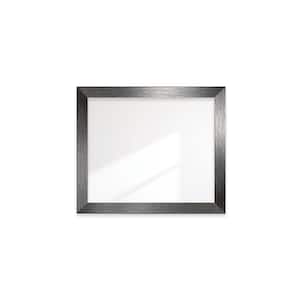 34 in. W x 40 in. H Scratched Black Wide Framed Wall Mirror