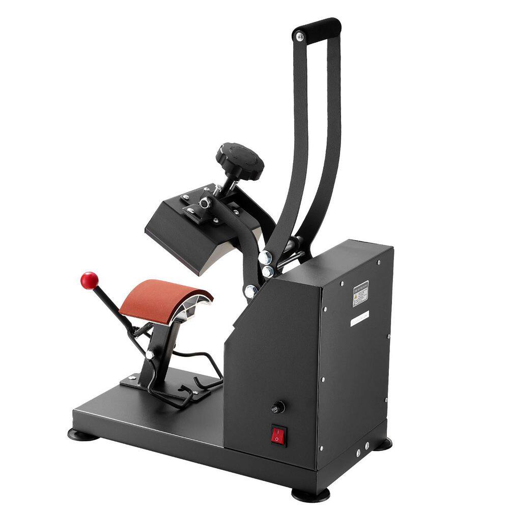 500W 2-in-1 Hat Heat Press Machine W/ Timer Adjustable Temperature