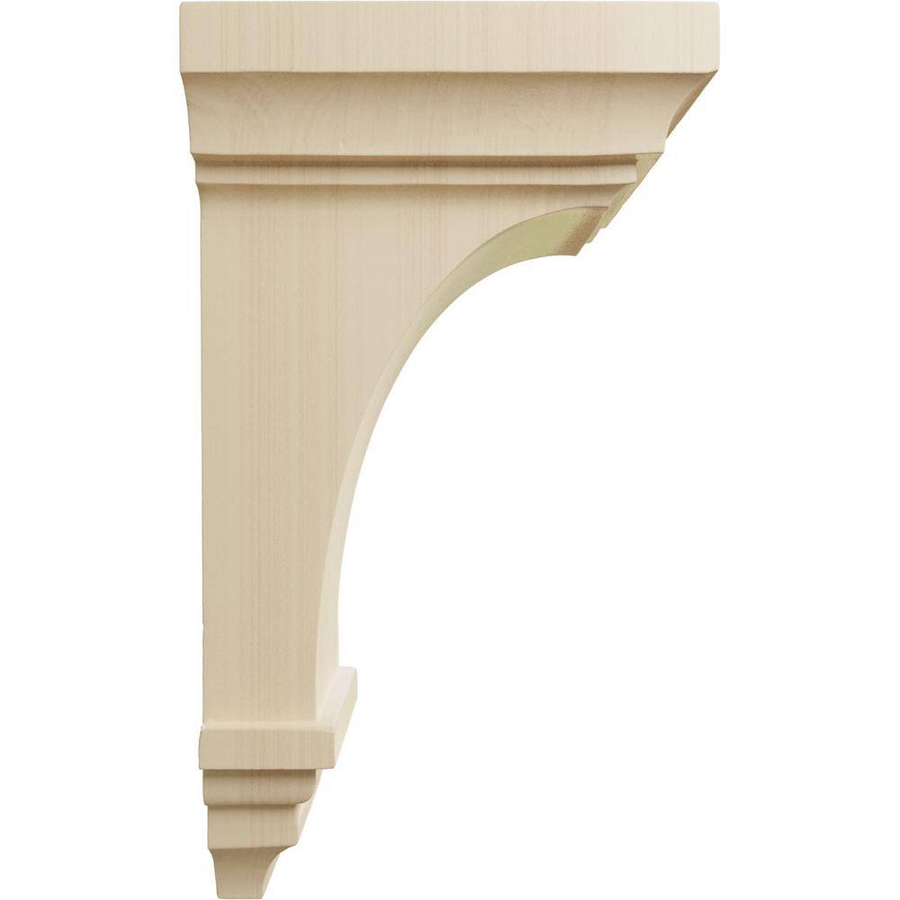 Large Rubberwood Jefferson Corbel 6"W x 6.75"D x 12"H