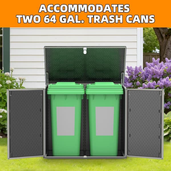 BTMWAY W x D Horizontal Outdoor Plastic Storage