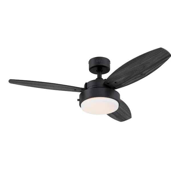 Westinghouse Alloy 42 in. LED Indoor Matte Black Ceiling Fan with Light Fixture