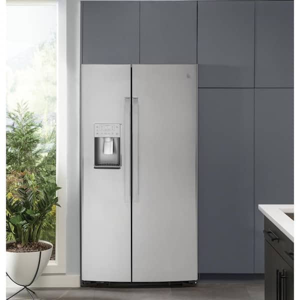 GE Profile 25.3 cu. ft. Side by Side Refrigerator in GE Profile 25.3 cu. ft. Side by Side Refrigerator in