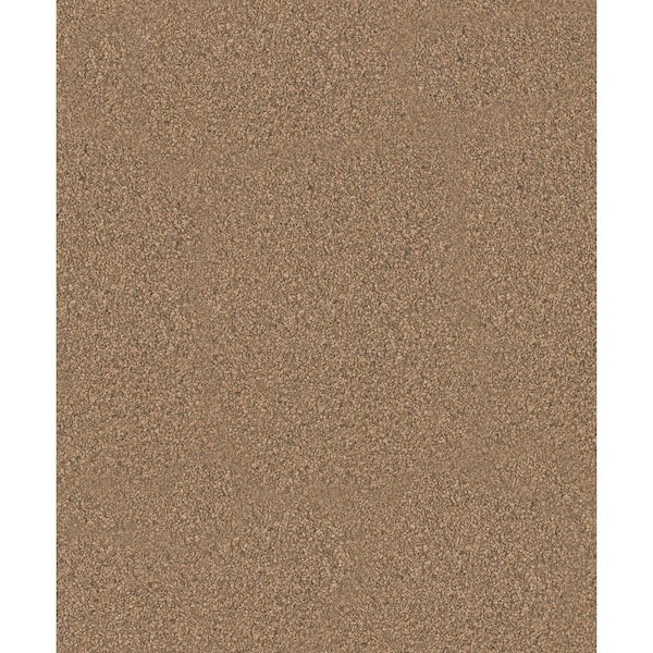 Unbranded Textured Wood/Stone Effect Brown Matte Finish Vinyl on Non-Woven Non-Pasted Wallpaper Roll