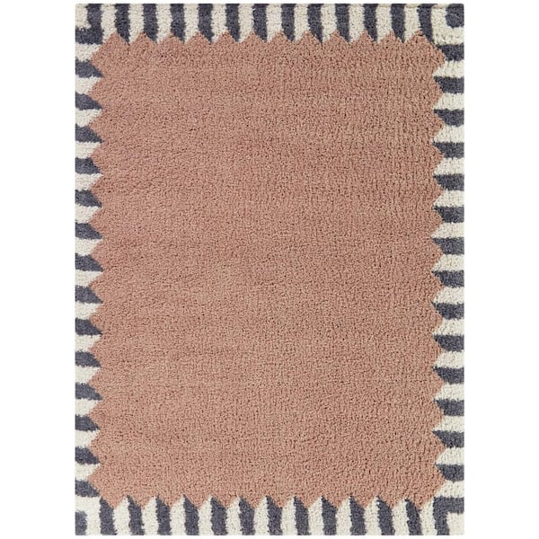 BALTA Vasile Pink 8 ft. x 10 ft. Border Area Rug