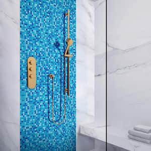 Mingles 12 in. x 12 in. Glossy Pacific Blue Glass Mosaic Wall and Floor Tile (20 sq. ft./case) (20-pack)