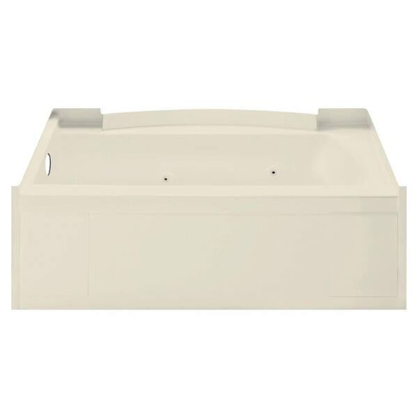 STERLING Accord 5 ft. Whirlpool Tub with Left-Hand Drain in Almond-DISCONTINUED