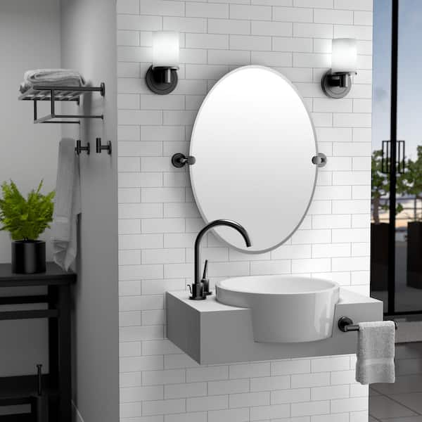 Latitude II 48 in. Grab Bar in Matte Black