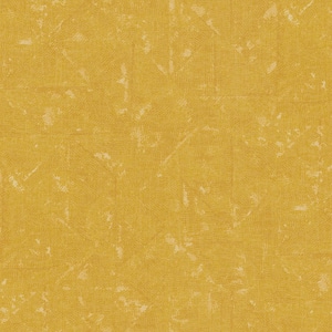Absolutely Chic Yellow Distressed Geometric Motif Vinyl on Non-Woven Non-Pasted Textured Matte Wallpaper