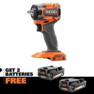 18V SubCompact Brushless Cordless 3/8 in. Impact Wrench with (2) 2.0 Ah Compact Lithium-Ion Batteries