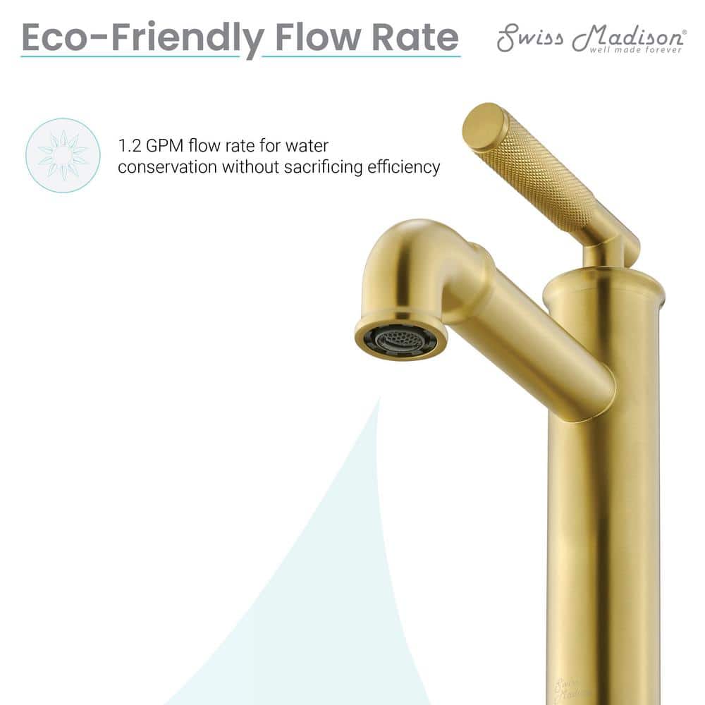 Avallon Brushed Gold Single-Handle Bathroom Faucet