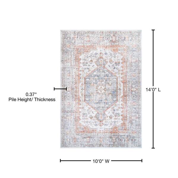 nuLOOM Jacquie Vintage Floral Silver 10 ft. x 14 ft. Area nuLOOM Jacquie Vintage Floral Silver 10 ft. x 14 ft. Area