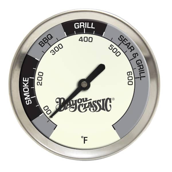 BAYOU CLASSIC Tempered Glass Grill Thermometer