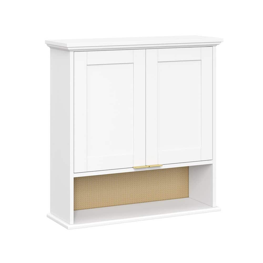Shorewood 23.6 in. W x 7.75 in. D x 23.8 in. H Bathroom Storage Wall  Cabinet in White price history on PriceWatchPro