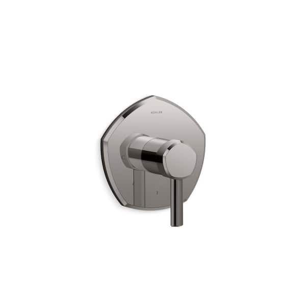 KOHLER Occasion 1-Handle Mastershower Temperature Control Valve Trim With Lever Handle in Vibrant Titanium