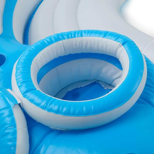 Intex Splash N Chill Blue and White Inflatable Lounger and Hydroforce  Multicolor Floating Water Raft 56299EP + 43407E-BW - The Home Depot