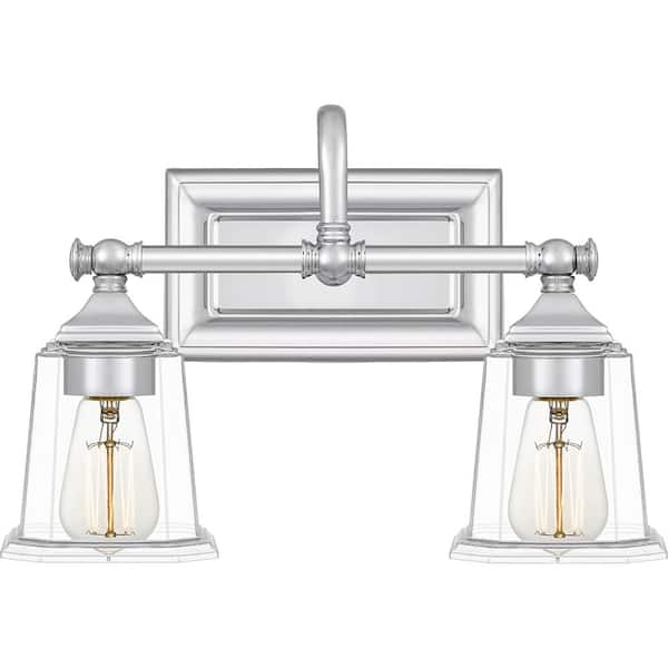 Quoizel Nicholas 2-Light Polished Chrome Vanity Light
