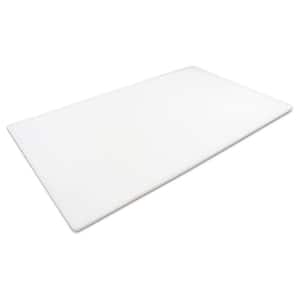 30 in. x 18 in. Rectangle HDPE Dishwasher Safe Cutting Board withGroove, White
