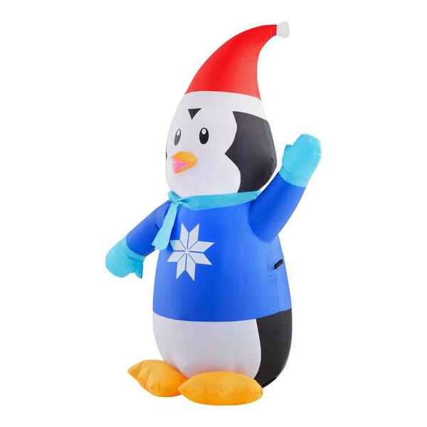 Home Accents Holiday 3.5 ft Pre-Lit LED Inflatable Outdoor Penguin