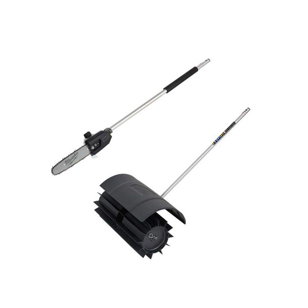 Milwaukee M18 FUEL QUIKLOK 10 in. Pole Saw Attachment and M18 FUEL