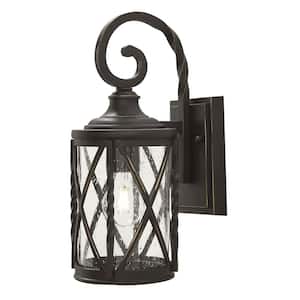 DW Home Home Decorators Collection Antique Bronze Outdoor LED Small Wall Light 