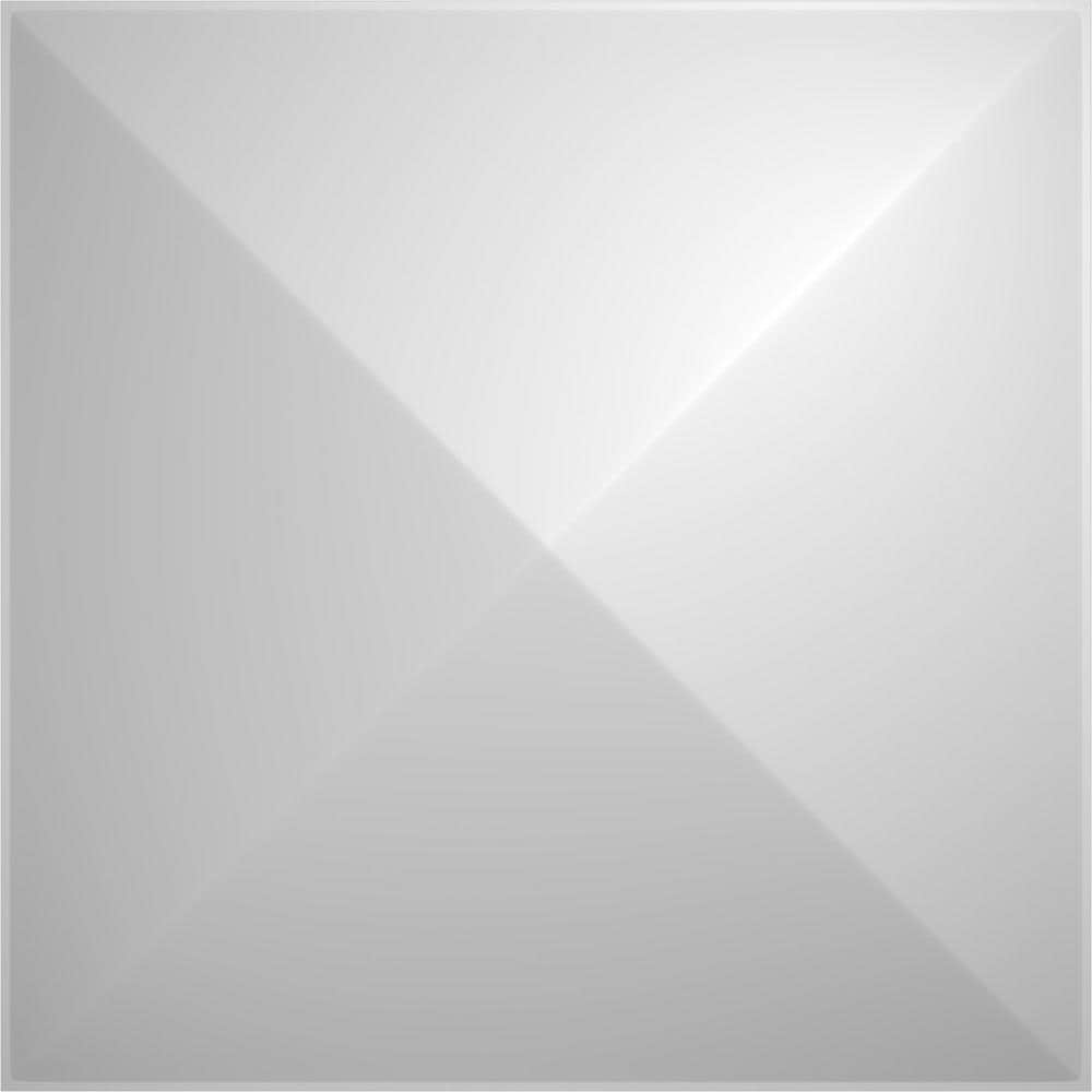 White Textured PVC 3D Wall Panels, 11.88" x 11.88", 10-Pack