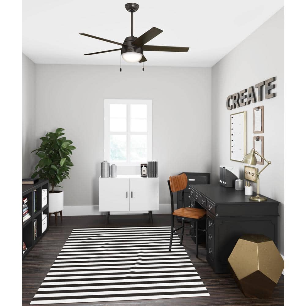 Anslee 52 in. LED Indoor Premier Bronze Ceiling Fan with Light Kit price history on PriceWatchPro