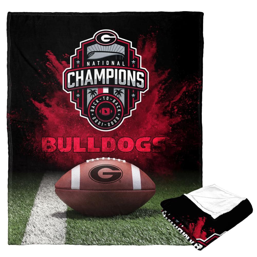 THE NORTHWEST GROUP NCAA Bulldogs 2022National Football Champions Blanket Silk Touch